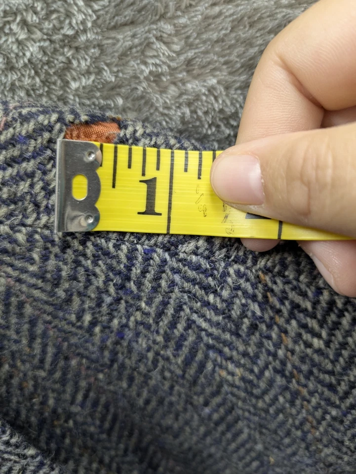 复古 Woodmere 运动外套男式 46R 人字形粗花呢羊毛西装外套 阅读 — 第 3/4 张图片