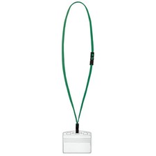 Hanging Name Tag Set Ido Plus Protect Business Card Size Green Nuff-SP180G