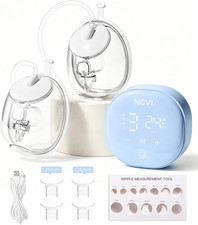 Wearable Breast Pump, 2 in 1 Hands-Free Breast Pump with 4 Modes 9 Levels, Hospi