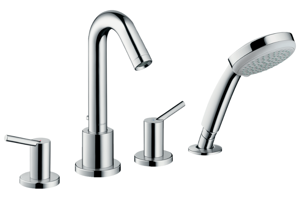 Hansgrohe 32314000 Talis S 4-Hole Rim Mounted Bath Mixer Chrome NEW
