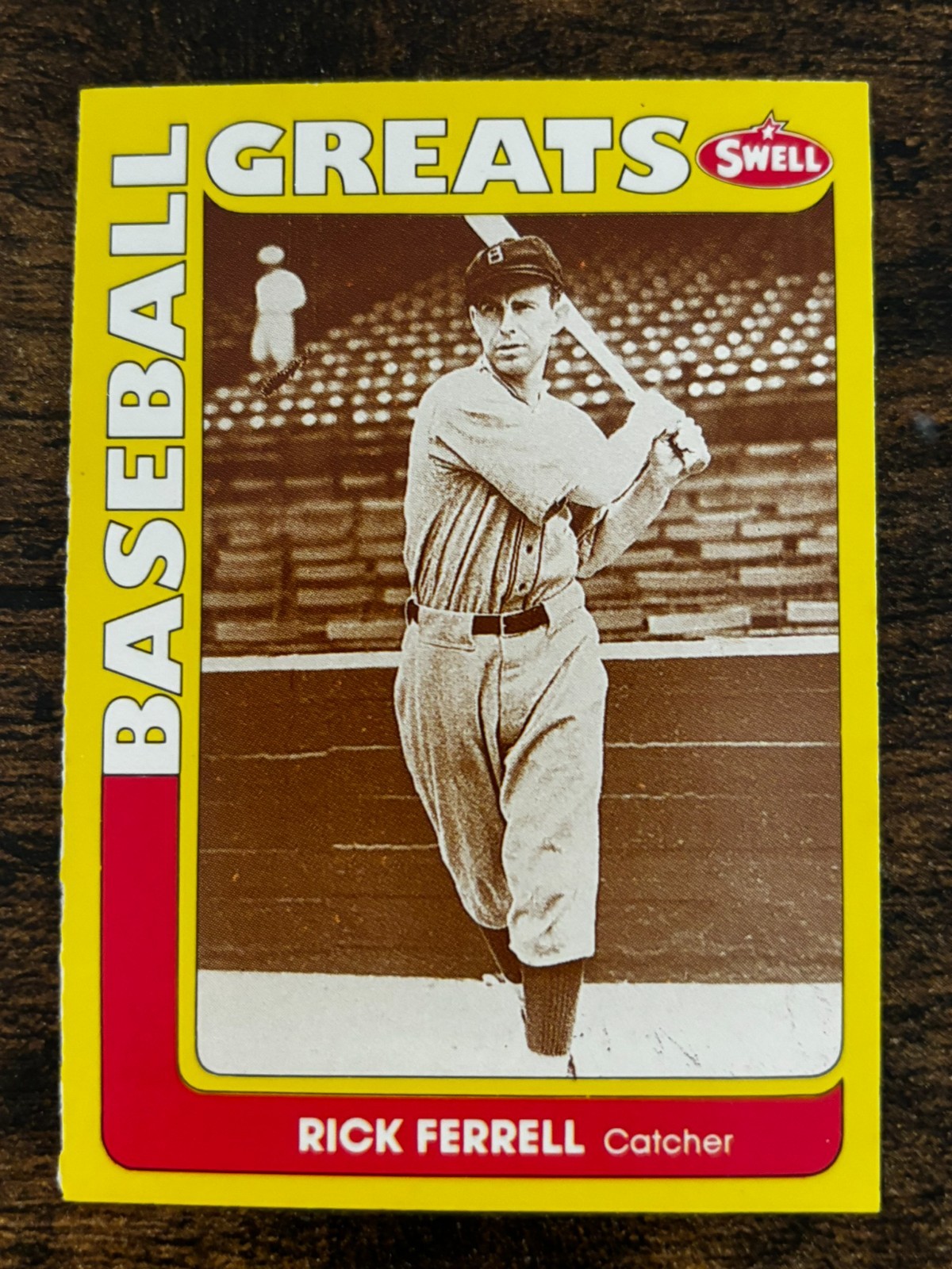 1990 Rick Ferrell #29 Swell Baseball Greats Boston Red Sox Impel Baseball Card