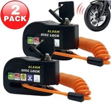 2X Motorcycle Bicycle Anti-theft Wheel Disc B...