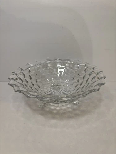 Fostoria American Pattern Glass Footed Bowl