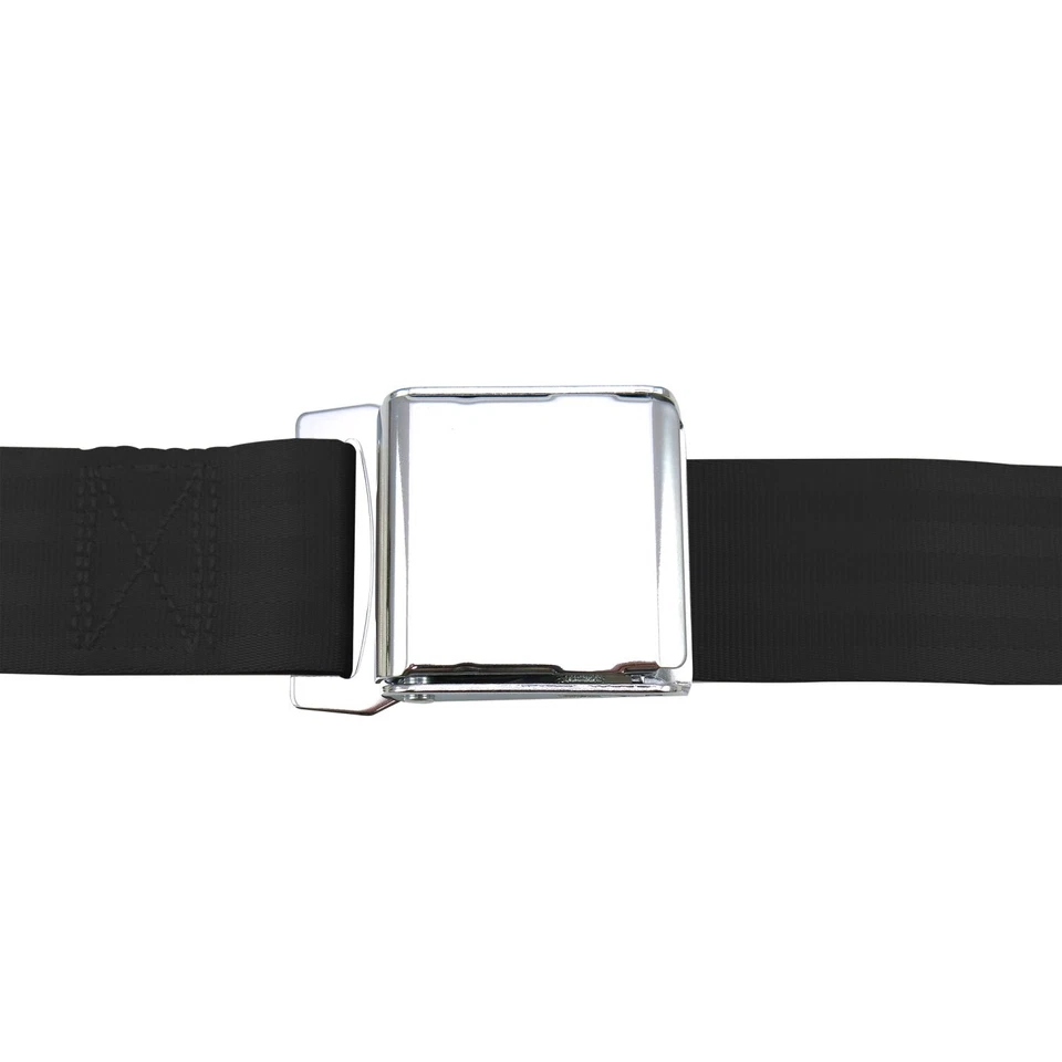 Cinturón de seguridad negro con hebilla de avión retráctil de 3 puntos (1 cinturón) AutoLoc SB3PARBK Foto 2 de 4