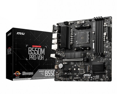 MSI B550M PRO-VDH motherboard AMD B550 AM4 Micro ATX DDR4-SDRAM Motherboard