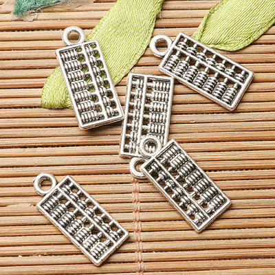 10pcs dark silver color abacus  design charms  EF2632
