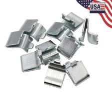 14 Pieces Silver Adjustable Steel Pilaster Shelf Clip Support, Shelving Brack...