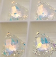 6090 Swarovski Baroque Crystal 001 AB Pendant drop - 2 piece/pack 16x11mm