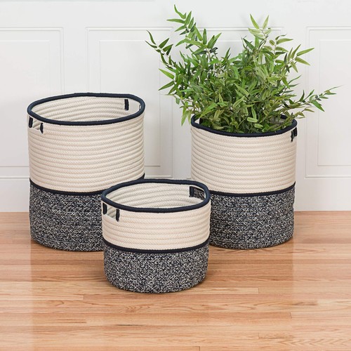 Colonial Mills Jaydon Basket, 14"x14"x16", Blue - Picture 3 of 3