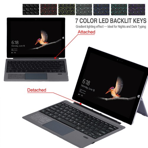 Folio Leather Stand Case Cover + Wireless Keyboard For Microsoft Surface Pro - Picture 44 of 80