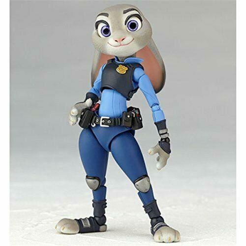 figura compleja película giratoria de Judy Hopps altura aprox. 100 mm figura Revoltech - Imagen 12 de 12