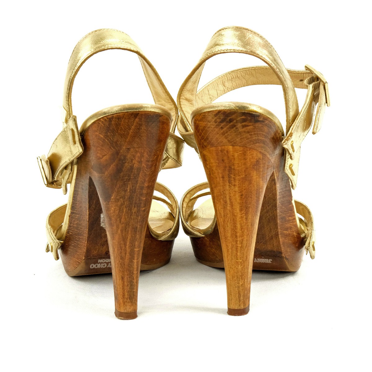 JIMMY CHOO Sz. 36 EU 6 US Strappy Platform Heels Stilettos