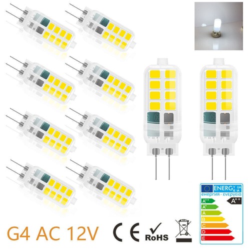 10x G4 LED 6W Super Hell Leuchtmittel Ersatz Halogen Lampe Kaltweiß AC / DC 12V - Bild 1 von 6