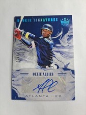 Ozzie Albies RC 2018 Panini Diamond Kings Holo Blue HOLO  Rookie Signatures /15 