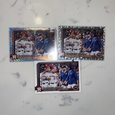 2025 Topps Series 1 Celebration ASTROS Team Card foil group