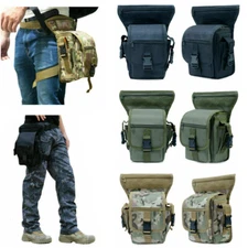 Tactical Military Drop Leg Thigh Hip Bag Waterproof Motorcycle Waist Fanny Pack