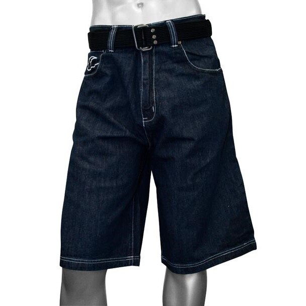 KNOCKOUT JEANS DARK WASH NAVY DENIM SHORTSWHITE TRIMSIZE 46 MEN eBay