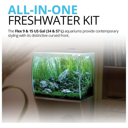 Fluval FLEX LED Nano WHITE Aquarium - Remote & Integral Filter - Optional Heater - Picture 6 of 24