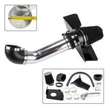 Black Cold Air Intake Kit +Heat Shield For 2007-2008 Cadillac Escalade 6.2L V8