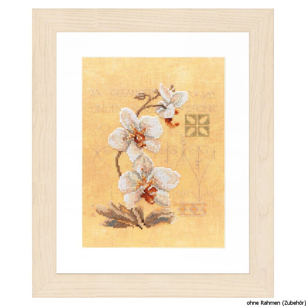 Lanarte cross stitch kit ""orchids"", counted, DIY