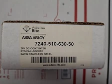 Adams Rite 7240-510-630-50 Assa Abloy Electric Strike 24VDC Stainless