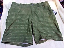 NWT Adidas Ultimate 365 shorts, men's 36, olive green, poly., 8.5 inseam., 65