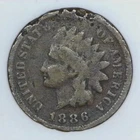 ~EARLY AMERICAN BRONZE~ 1886 Type1 Indian Head Cent US 1c Penny h654