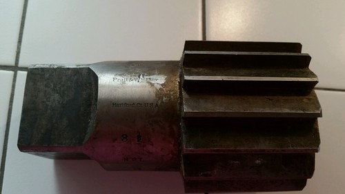 3-1/2" NPT Pratt & Whitney Taper Pipe Reamer, Straight flutes *Made in USA*
