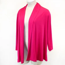 Catherines Plus Pink Shawl Collar OPEN Cardigan 3X, 26/28