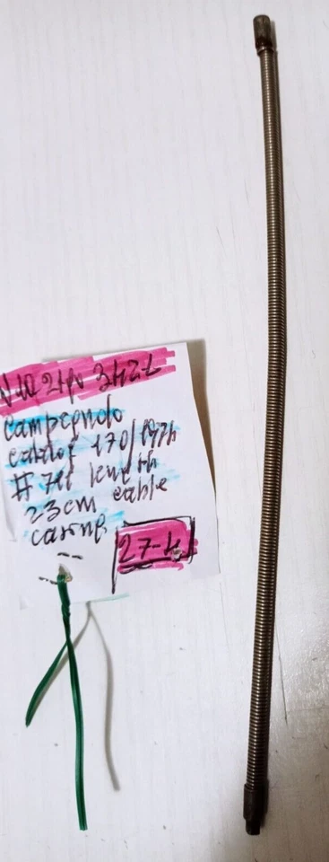 CARCASA CABLE ACERO INOXIDABLE MUY ANTIGUA #711 CATÁLOGO CAMPAGNOLO DE 1974 Foto 2 de 3