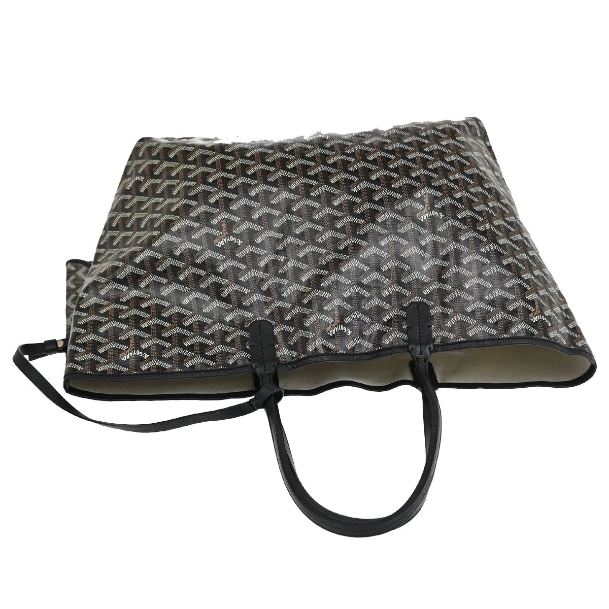 Borsa a tracolla GOYARD logo Saint Louis PM marsupio tela pelle marrone 300RF344