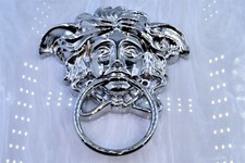 Gianni Versace door handle knocker medusa sunglasses vintage chain bag SILVER