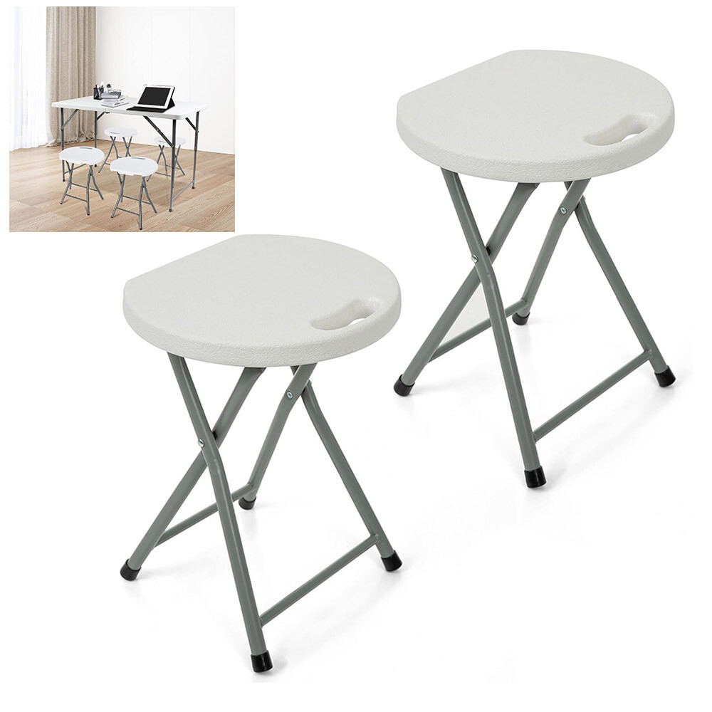 2X Heavy Duty Folding Fold Up Stool Chair Outdoor Camping Stool UKDC