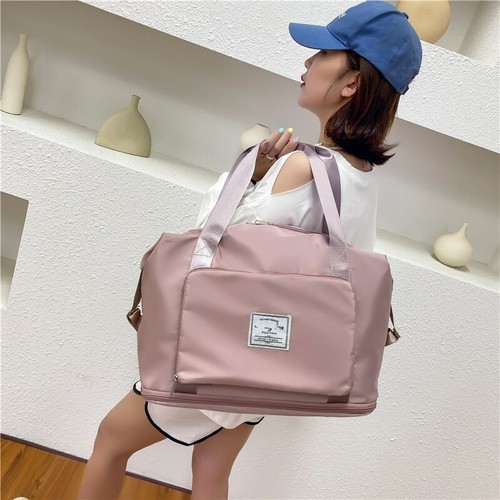 Large Capacity Folding Travel Bag Portable Waterproof Gym Shoulder Duffel Bag UK - Picture 3 of 46