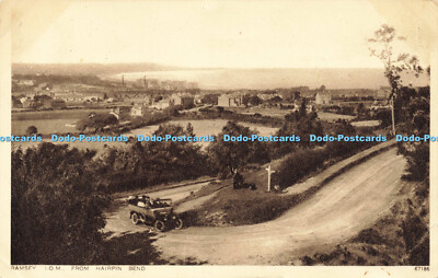 R608961 Ramsey I o M aus Hairpin Bend Photochrom 1943