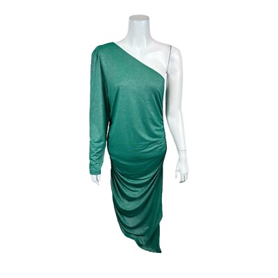 green ruched side dress Ruched Side Slit Maxi Dress Rose Pink / XS / Rayon / Spandex main image 1