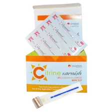 Dharma Research 56-00211 Citrine Dental Fluoride Varnish Caramel 50/Pk 0.4 mL