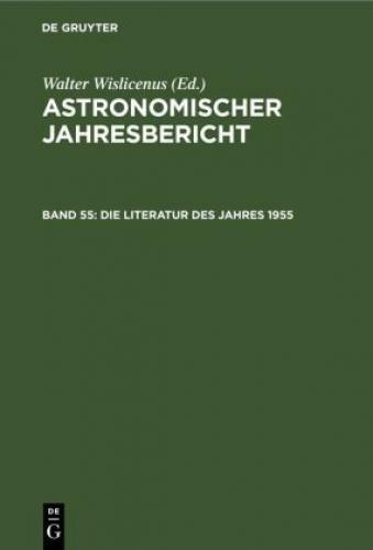 Die Literatur Des Jahres 1955 6752