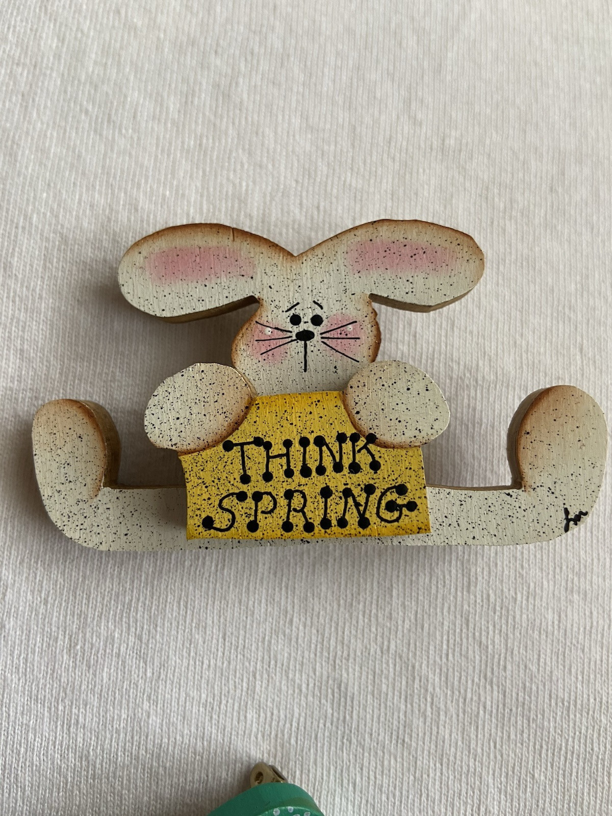 Spring Easter Painted Bunny Rabbit Bird House Egg… - image 4