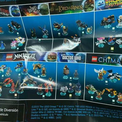 LEGO Dimensions Figures Playsets Vehicle Checklist 18