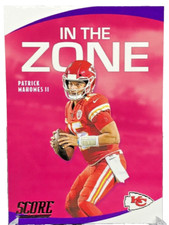 2020 Panini Score Patrick Mahomes II In The Zone Insert #IZ-PM Chiefs 