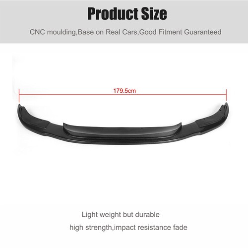 Fit For BMW 5 Series F10 M5 2012-2016 Real Carbon Front Bumper Lip Chin Spoiler - Picture 10 of 12