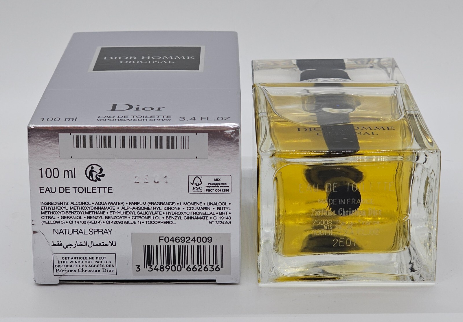 Dior Homme Original 3.4 oz Eau De Toilette 100 ml Spray For Men