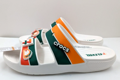 １３ Crocs 7-Eleven X Classic Strap Sandal White Men Slip On Casual