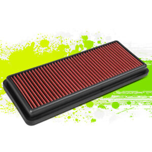FOR 16-19 MAZDA MX-5 FIAT 124 SPYDER 1.4 WASHABLE DROP-IN PANEL AIR FILTER RED 
