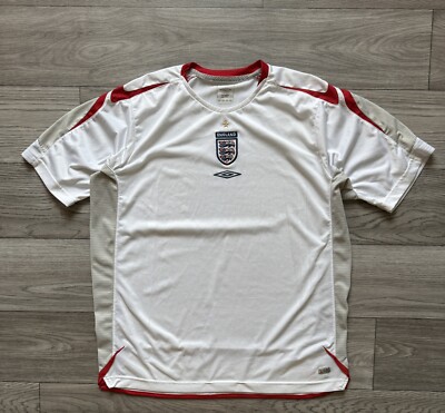 England 2007-09 Umbro Training Football Shirt Soccer Jersey White