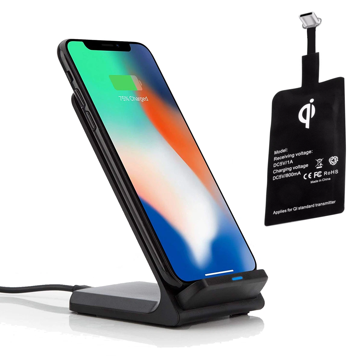 QI Wireless Charger Xiaomi Mi Note 10 Lite Wirelesscharger Type C  Ladestreifen