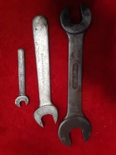 Hinsdale wrench open end 1 1/8  1 3/16  and two other wrenches