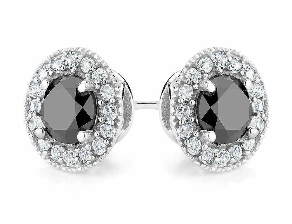 Black topaz earrings online