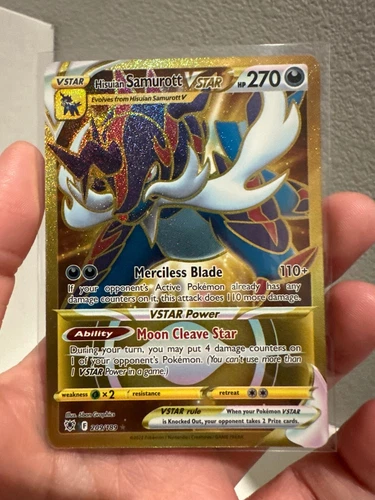 Hisuian Samurott VSTAR 209/189 - Astral Radiance Secret Rare Pokemon NM 1124#011